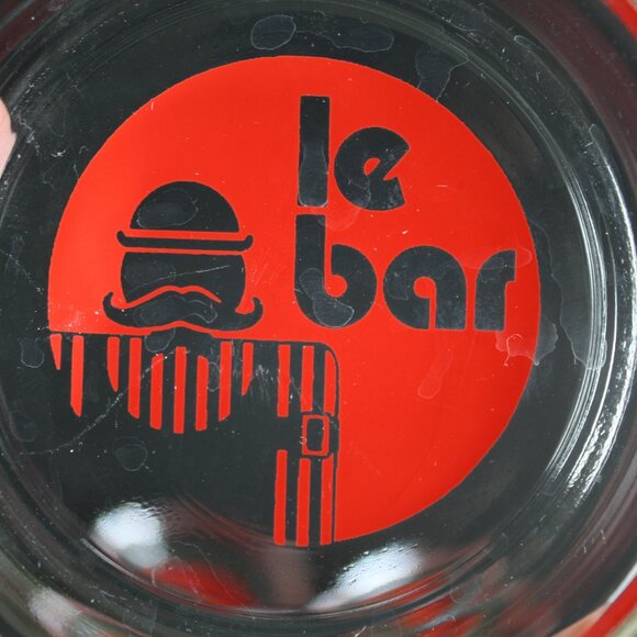 Set of 3 Vintage Le Bar ashtrays coasters small dishes 1990s Barware - Picture 4 of 4
